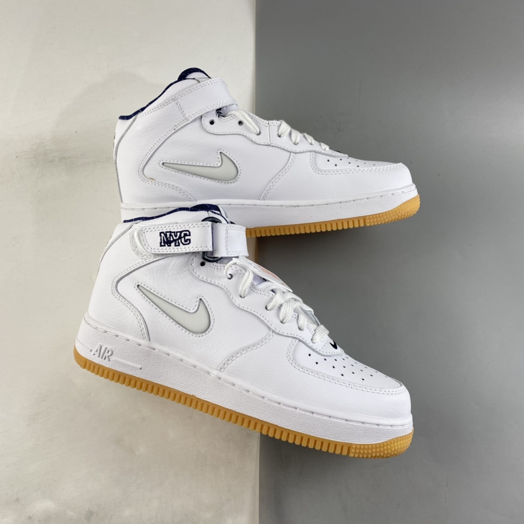 Nike-Air-Force-1-Mid-NYC-White-Midnight-Navy-Gum-Yellow-For-Sale-1
