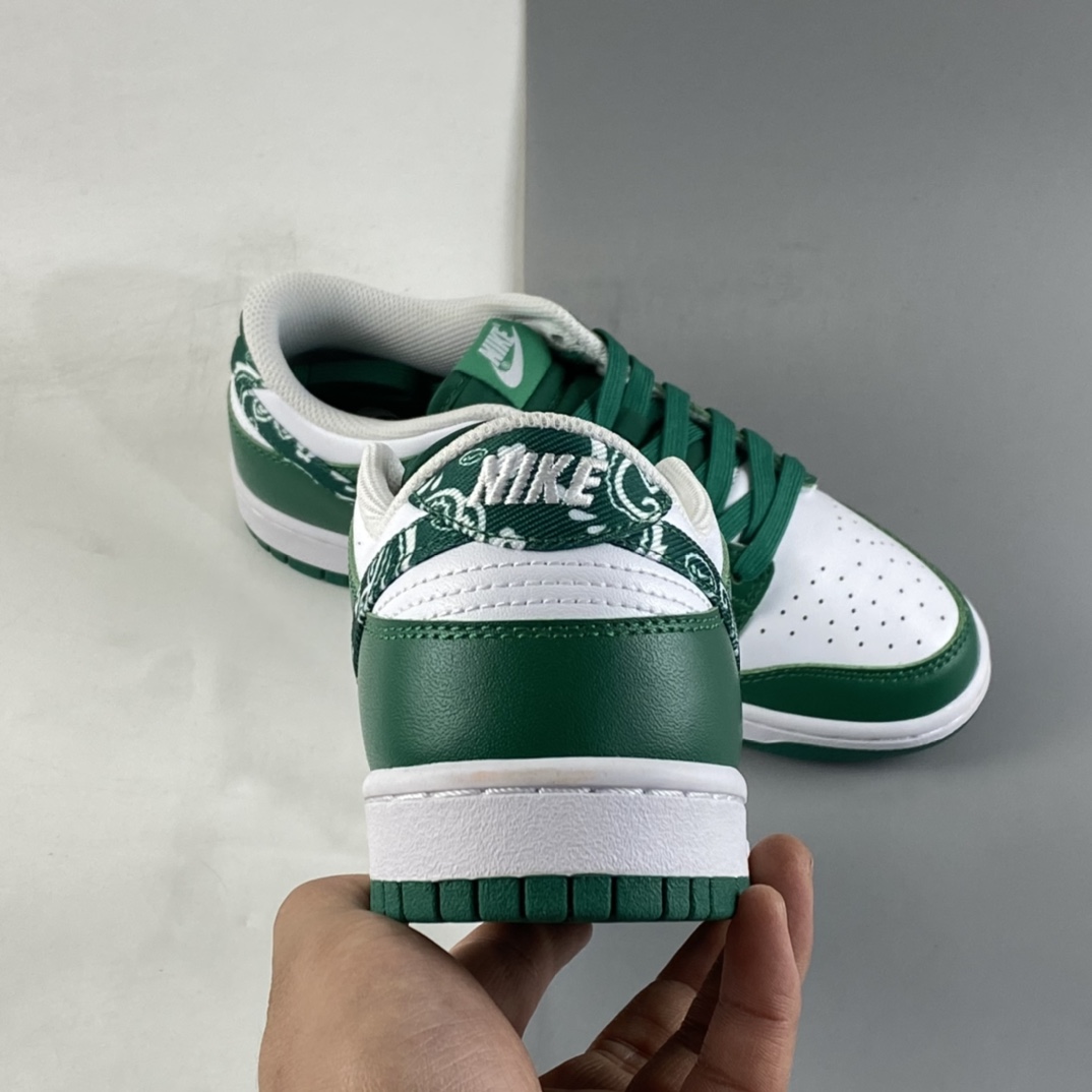Nike-Dunk-Low- Green-Paisley-Green-White-For-Sale-4