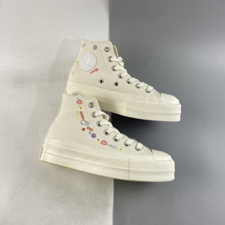Converse Chuck Taylor All Star Lift Platform Embroidered Floral For Sale The Sole Line