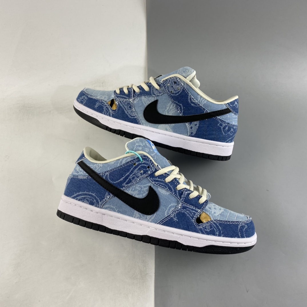 Cusotm-Nike-Dunk-Low-Denim-For-Sale