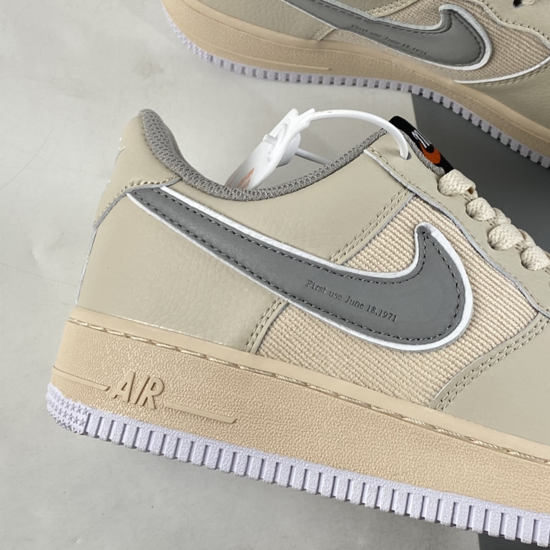 Custom-Nike-Air-Force-1-Low-Beige-Grey-For-Sale-3