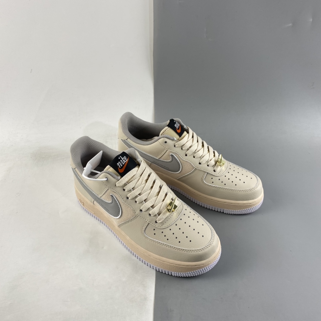 Custom-Nike-Air-Force-1-Low-Beige-Grey-For-Sale-7