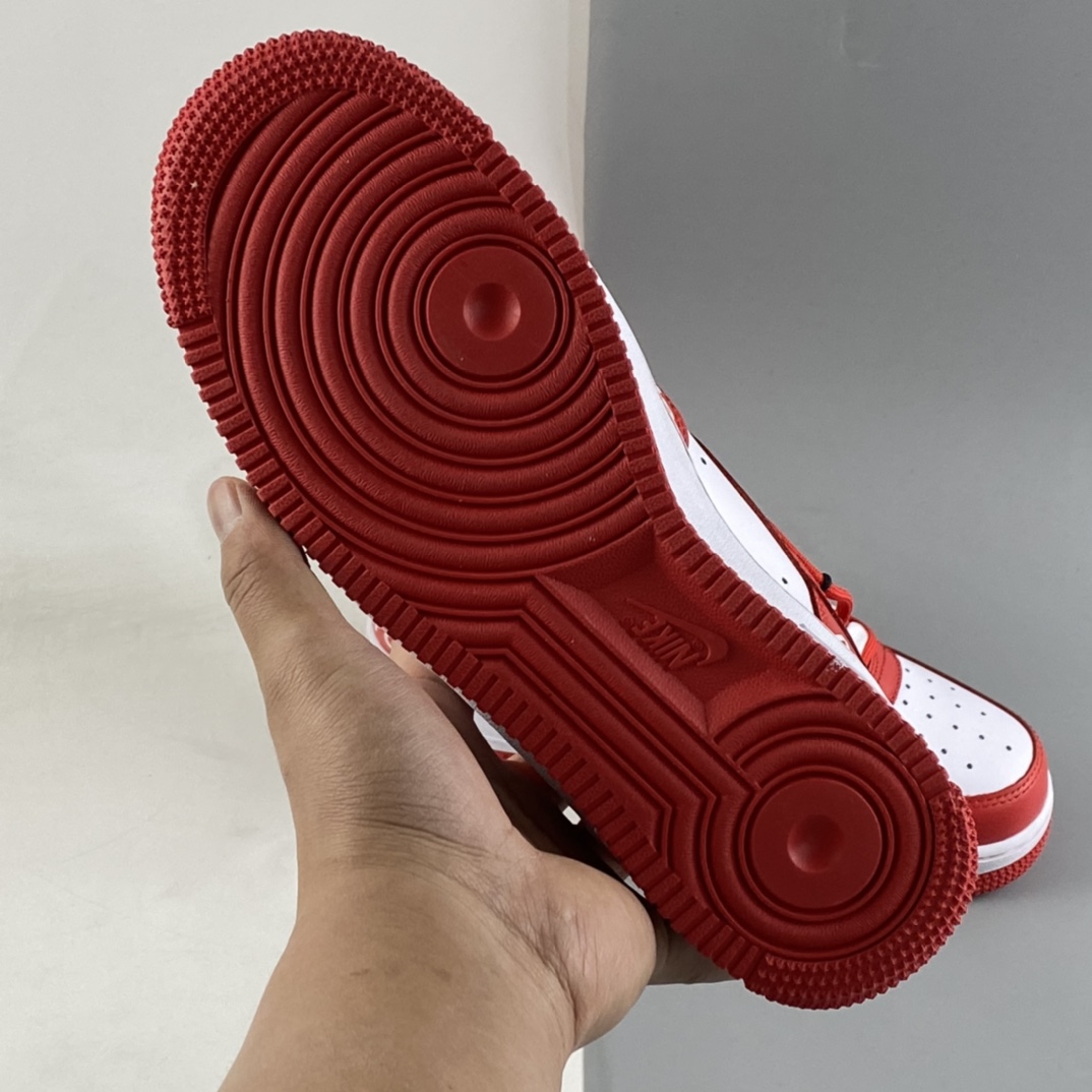 Custom-Nike-Air-Force-1-Low-Never-Give-Up-Red-White-For-Sale-6