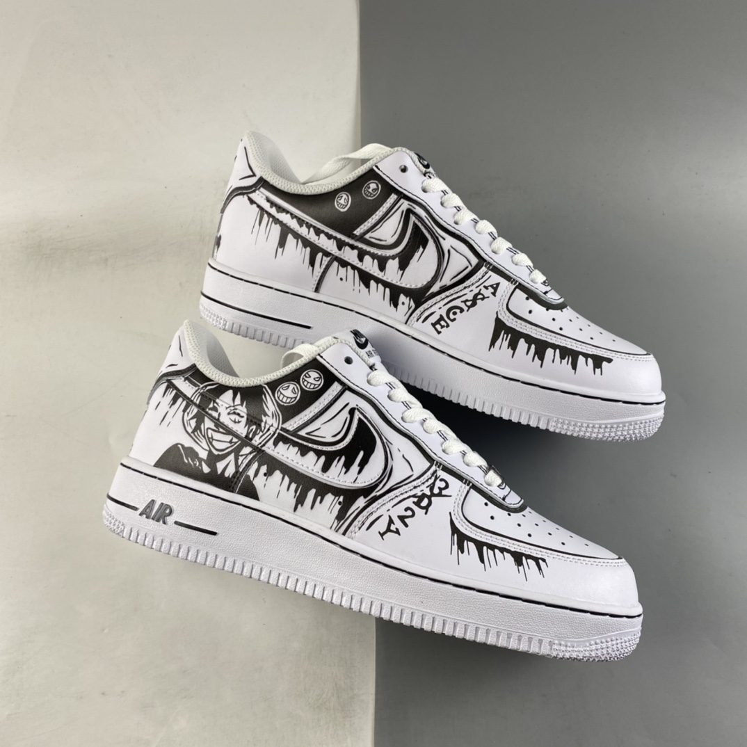 Custom-Nike-Air-Force-1-Low-One-Piece-White-Black-For-Sale-1