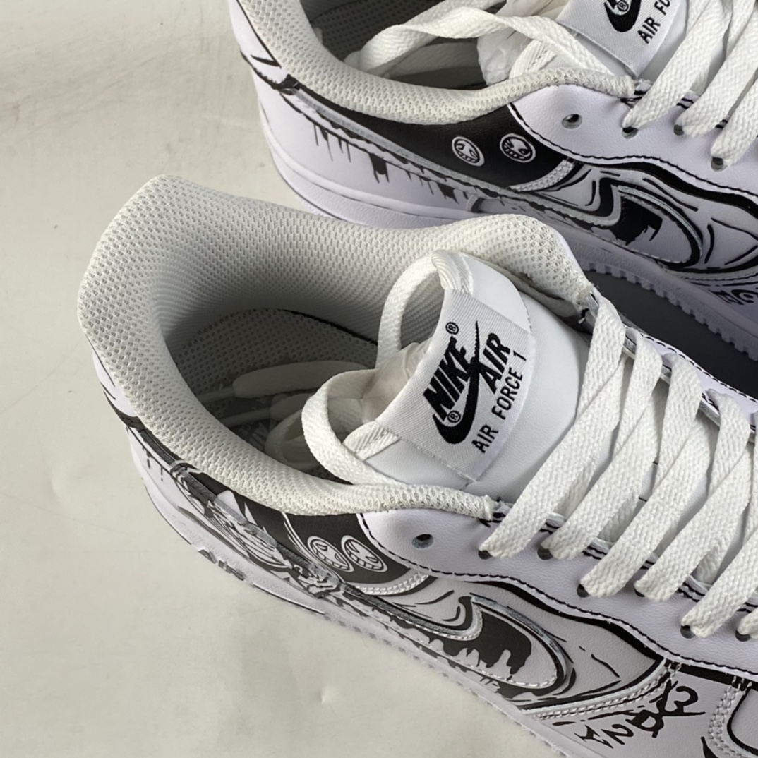 Custom-Nike-Air-Force-1-Low-One-Piece-White-Black-For-Sale-3