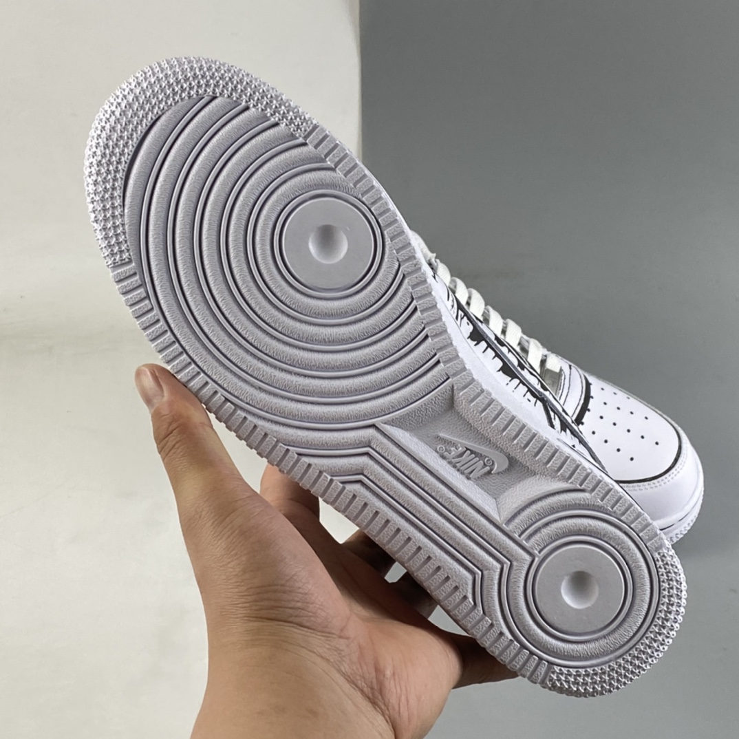 Custom-Nike-Air-Force-1-Low-One-Piece-White-Black-For-Sale-5