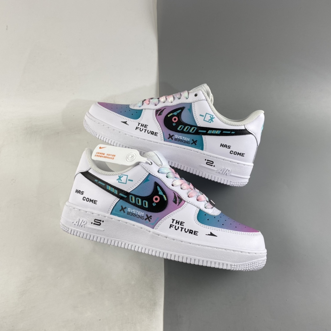 Custom-Nike-Air-Force-1-Low-The-Future-White-For-Sale