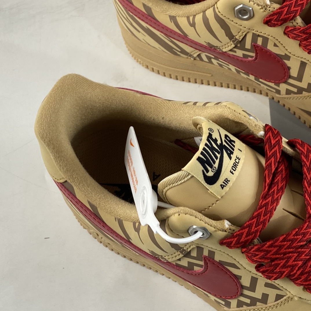 Custom-Nike-Air-Force-1-Low-Year-of-the-Tiger-Wheat-For-Sale-3