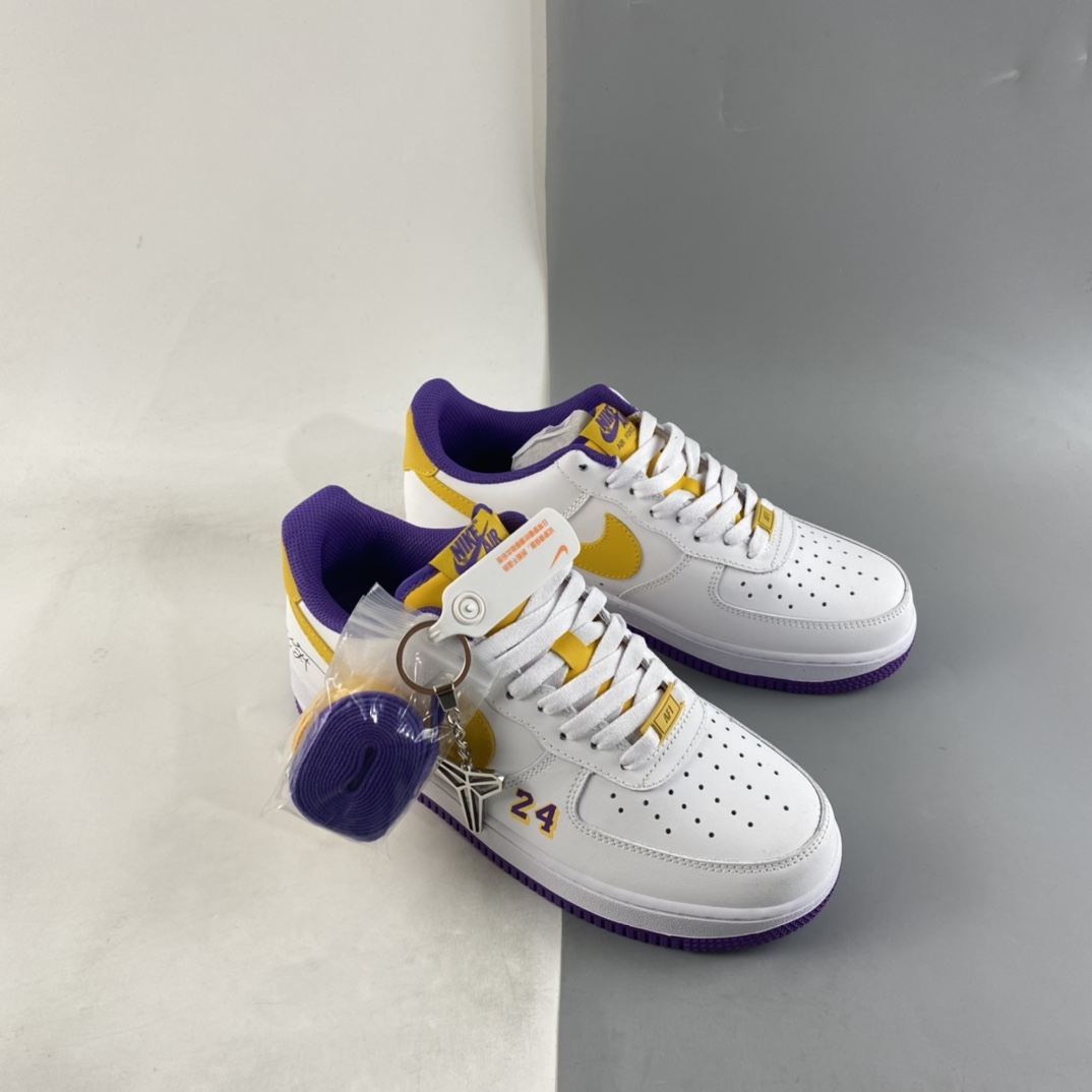 Nike-Air-Force-1-Low-Lakers-24-White-Puple-Yellow-For-Sale-6