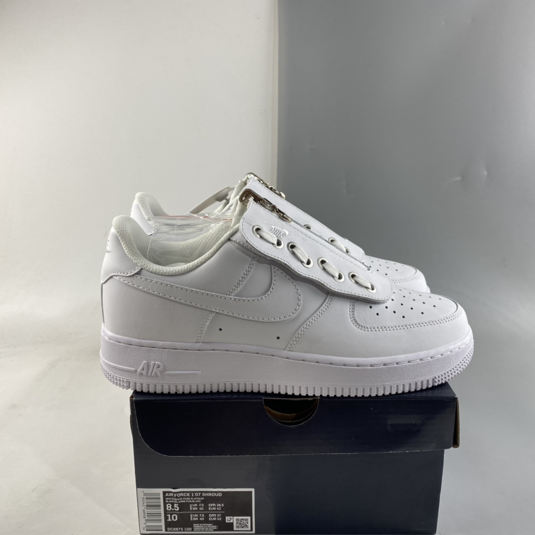 Nike-Air-Force-1-Low-Shroud-White-Metallic-Silver-For-Sale-7
