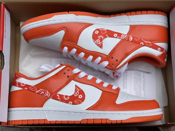 Nike-Dunk-Low-Orange-Paisley-White-Orange-For-Sale-8