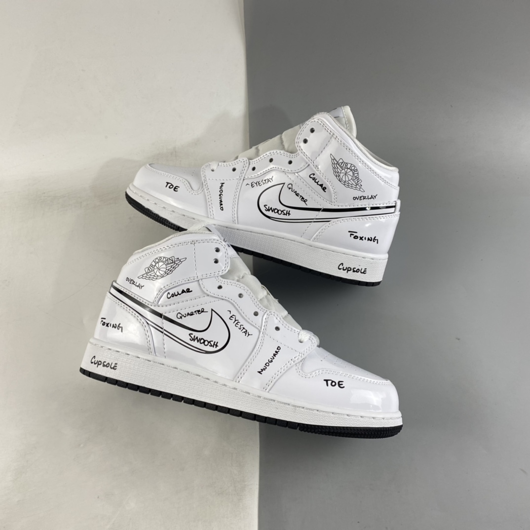 Air-Jordan-1-Mid-Schematic-White-Black-For-Sale