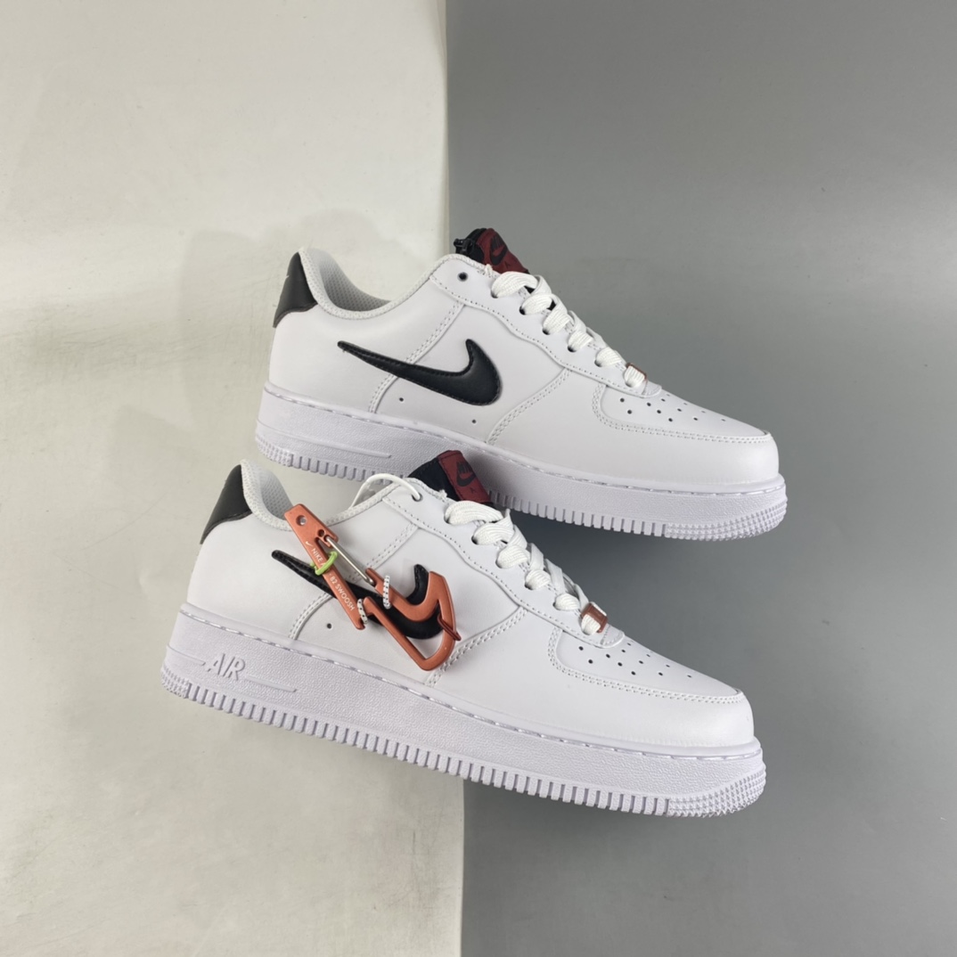 Nike-Air-Force-1-Low-Carabiner-Swoosh-White-Black-Red-For-Sale-1