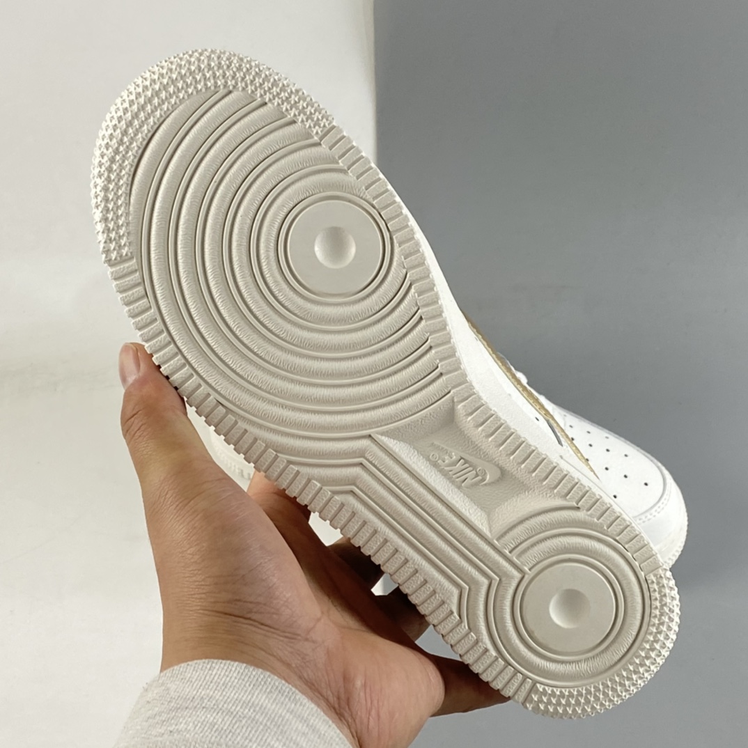 Nike-Air-Force-1-Low-Double-Swoosh-White-Gold-Silver-For-Sale-5