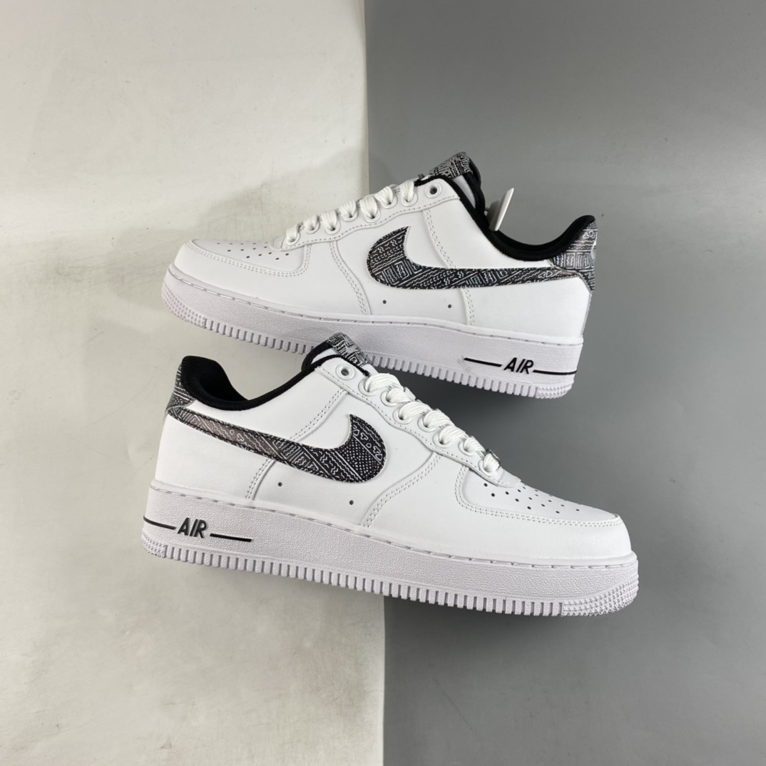 Nike-Air-Force-1-Low-Geometric-White-Multi-Color-Metallic-Silver-Black-For-Sale