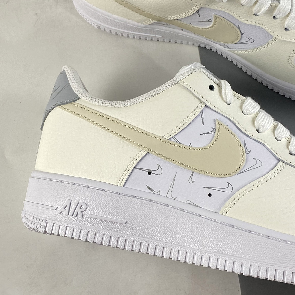 Nike-Air-Force-1-Low-Mini-Checks-White-Sail-For-Sale-3