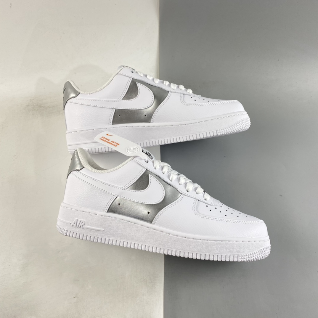 Nike-Air-Force-1-Low-White-and-Metallic-Silver-For-Sale-1