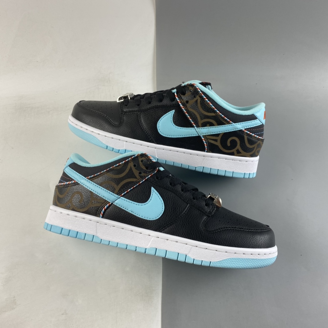 Nike-Dunk-Low-Barber-Shop-Black-Blue-Red-For-Sale
