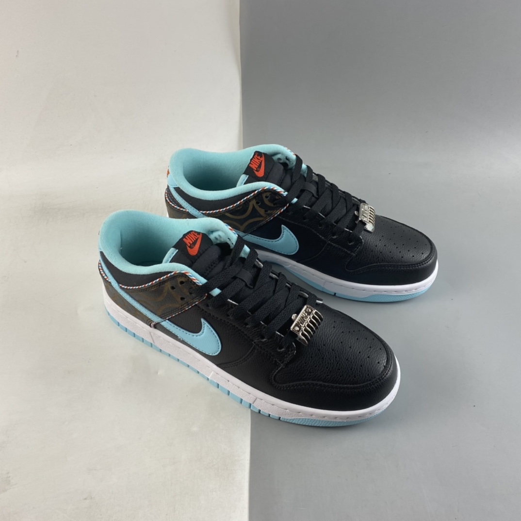 Nike-Dunk-Low-Barber-Shop-Black-Blue-Red-For-Sale-7
