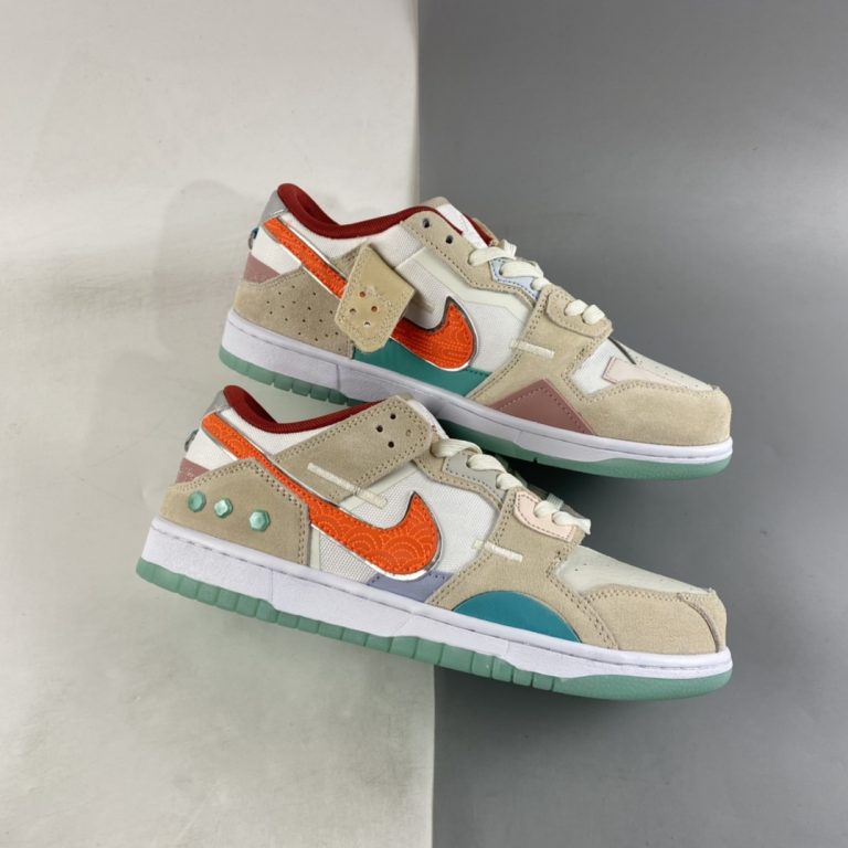 Nike Dunk Low Scrap âShapeless, Formless, Limitlessâ For Sale â The Sole Line
