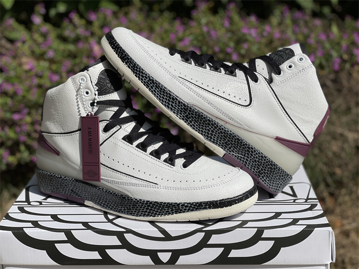 A-Ma-Maniére-X-Air-Jordan-2-Airness-Sail-Black-Burgundy-Crush-For-Sale-1