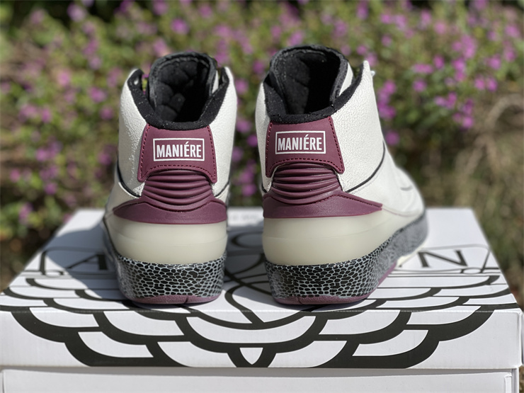 A-Ma-Maniére-X-Air-Jordan-2-Airness-Sail-Black-Burgundy-Crush-For-Sale-5