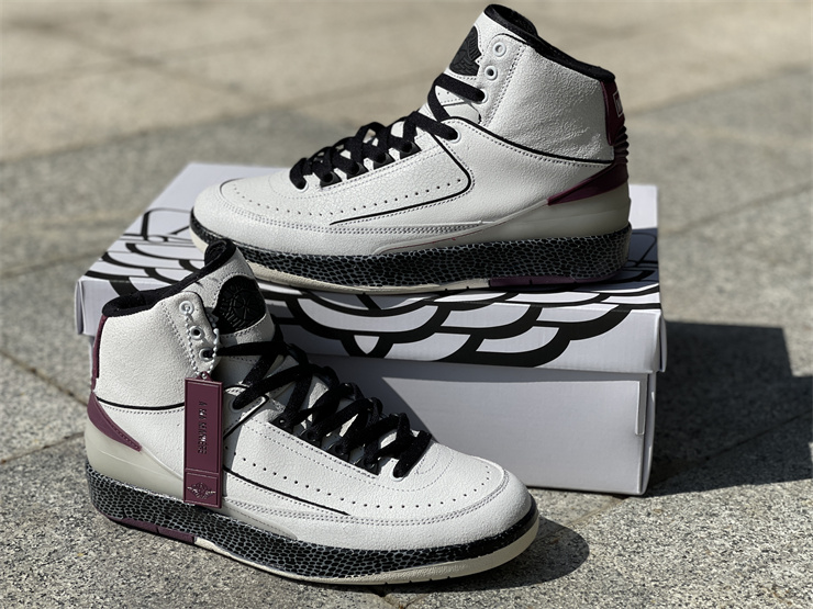 A-Ma-Maniére-X-Air-Jordan-2-Airness-Sail-Black-Burgundy-Crush-For-Sale-6