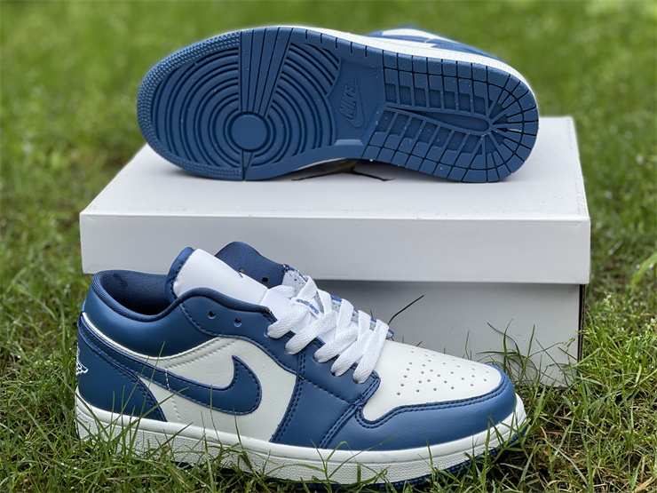 Air-Jordan-1-Low-White-Dark-Marina-Blue-For-Sale-8