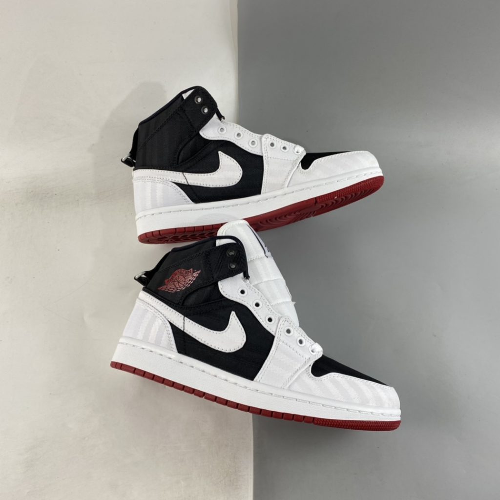 air jordan 1 mid white black gym red