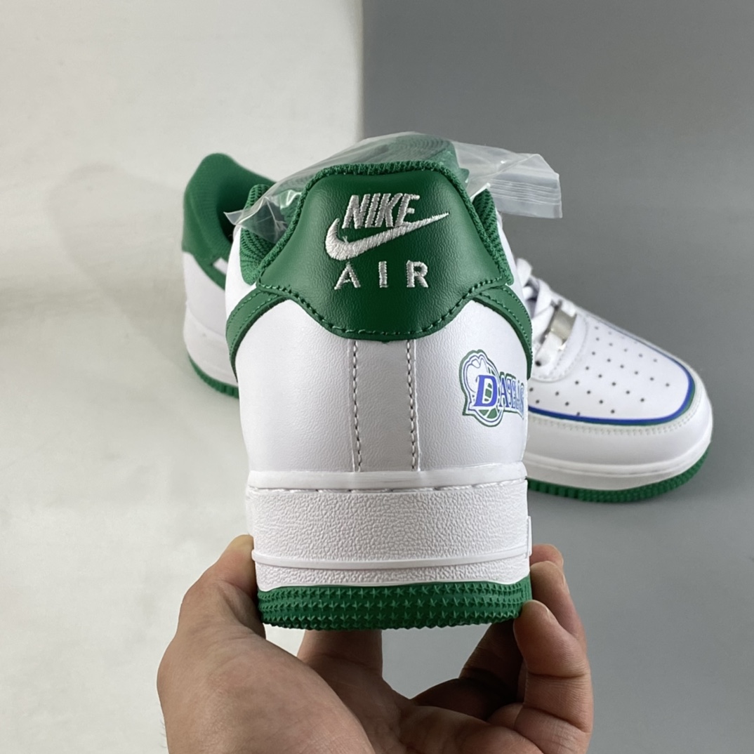 Custom-Nike-Air-Force-1-Low-Dallas-White-Green-For-Sale-4