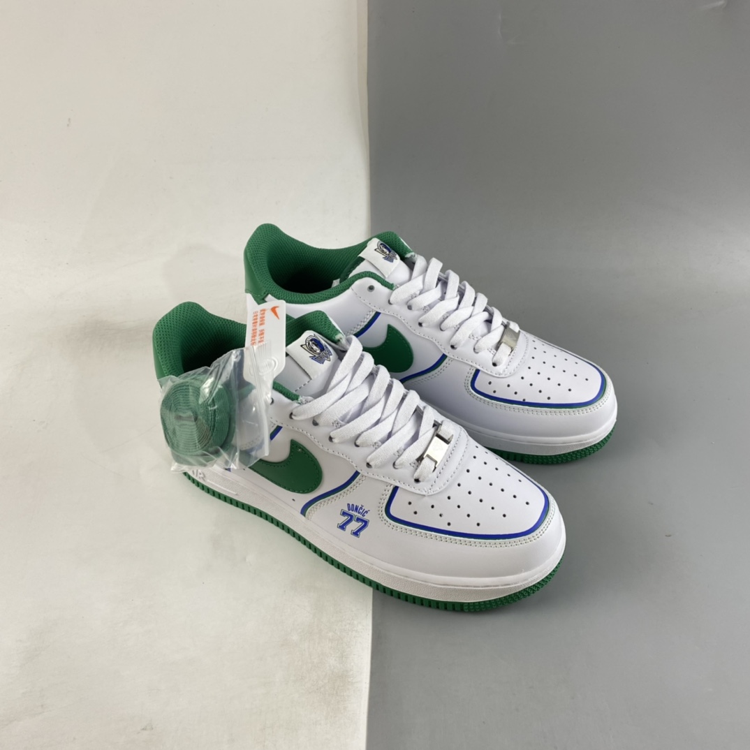 Custom-Nike-Air-Force-1-Low-Dallas-White-Green-For-Sale-6