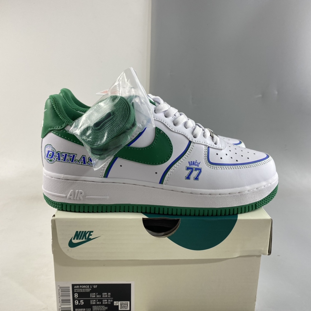 Custom-Nike-Air-Force-1-Low-Dallas-White-Green-For-Sale-7