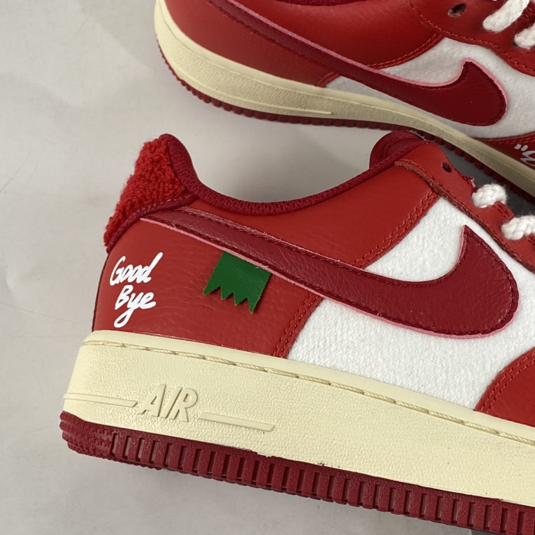 Custom-Nike-Air-Force-1-Low-Good-Bye-Red-White-For-Sale-2