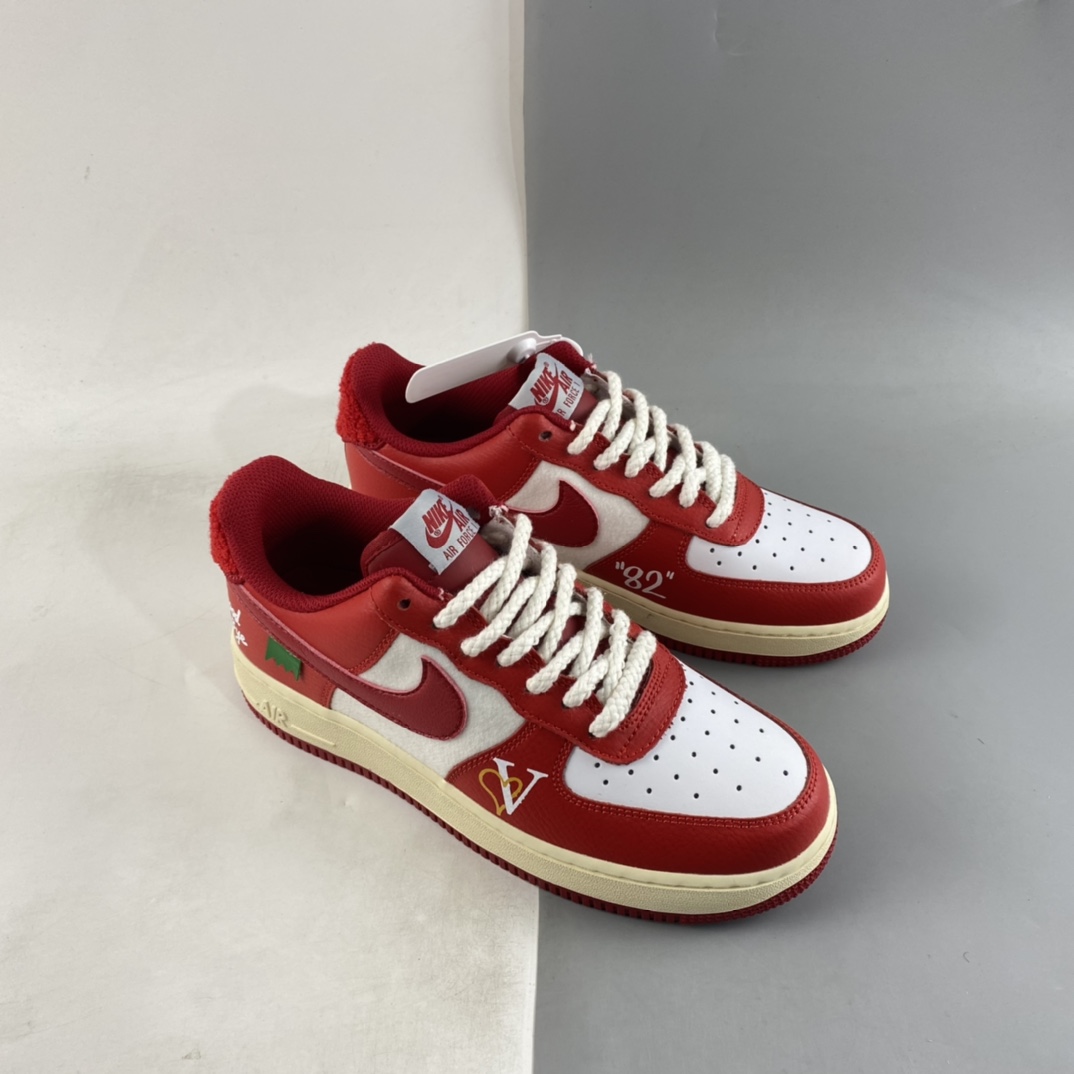 Custom-Nike-Air-Force-1-Low-Good-Bye-Red-White-For-Sale-6