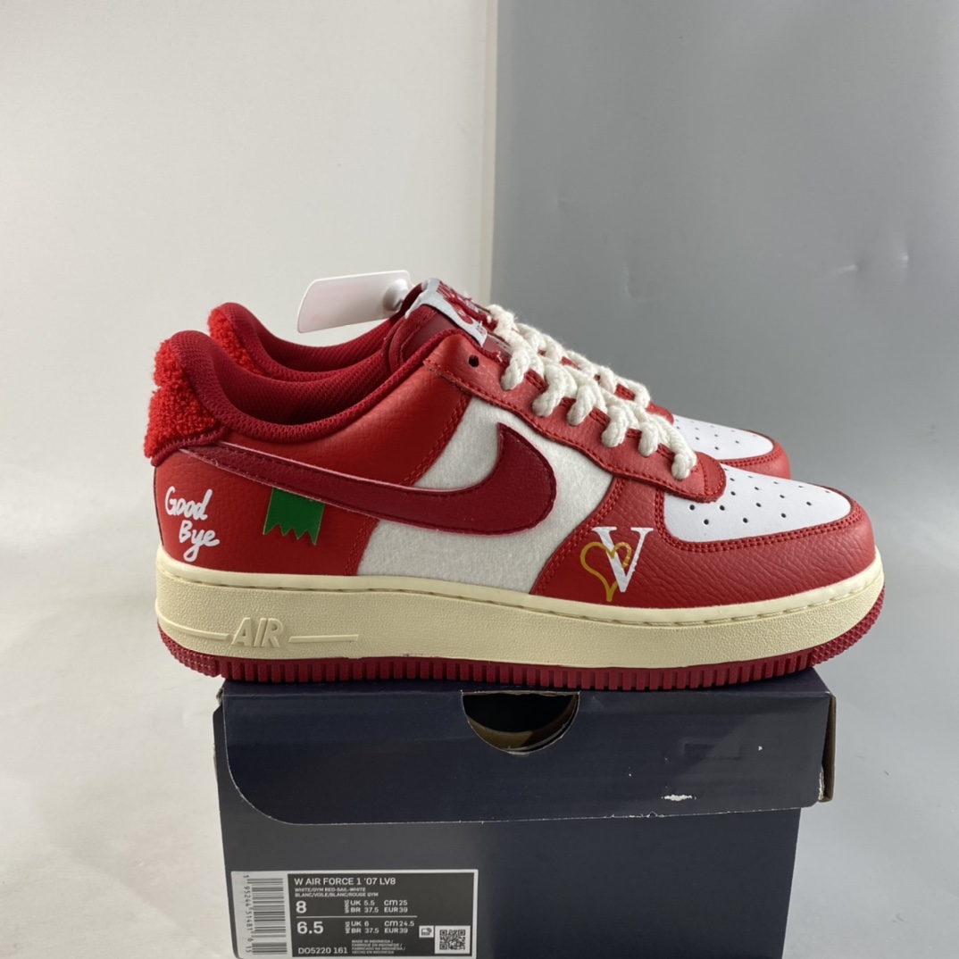 Custom-Nike-Air-Force-1-Low-Good-Bye-Red-White-For-Sale-7