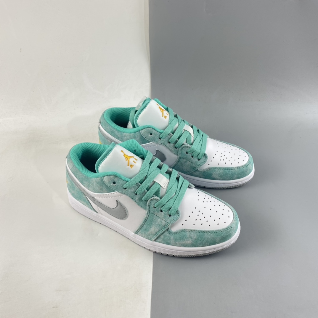 Air-Jordan-1-Low-New-Emerald-White-Light-Steel-Grey-For-Sale-6