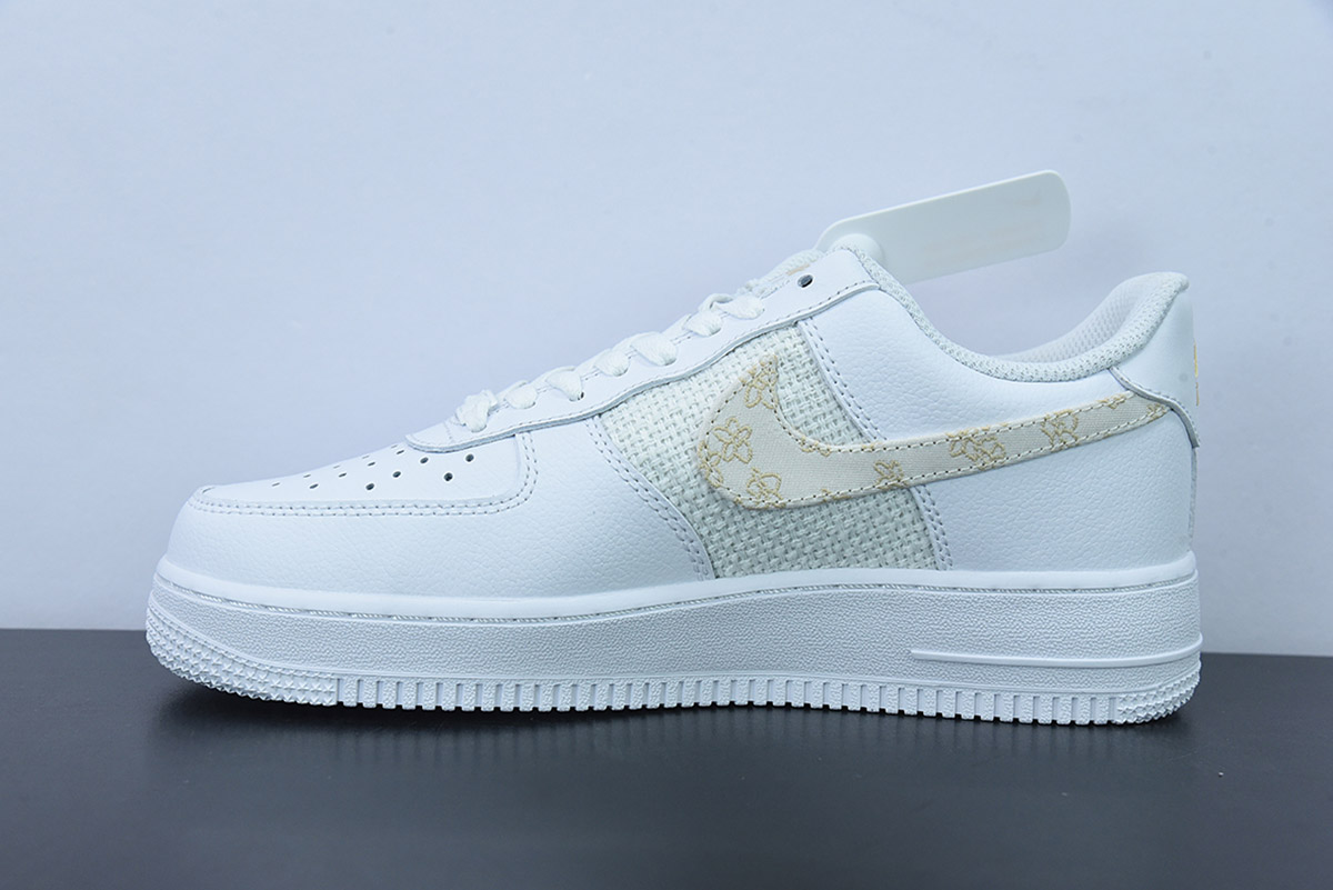 Nike-Air-Force-1-Low-Flower-Embroidery-White-Gold-DO9458-100-For-Sale-2