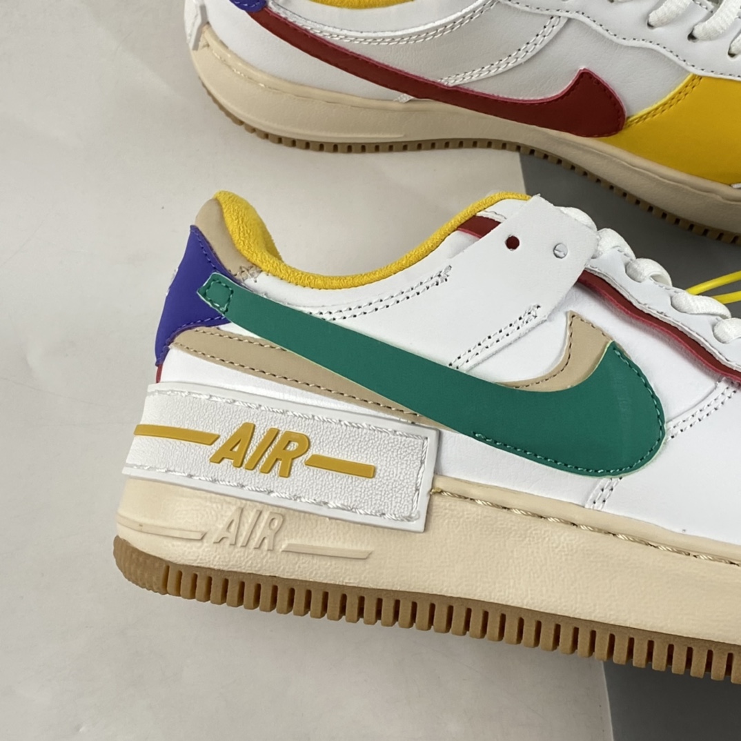 Nike-Air-Force-1-Shadow-Multi-Color-White-Green-Red-Yellow-For-Sale-2