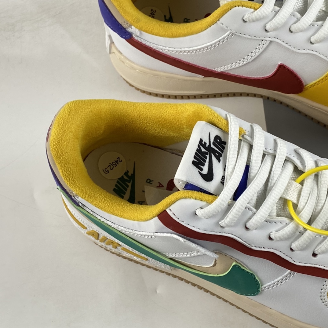 Nike-Air-Force-1-Shadow-Multi-Color-White-Green-Red-Yellow-For-Sale-4