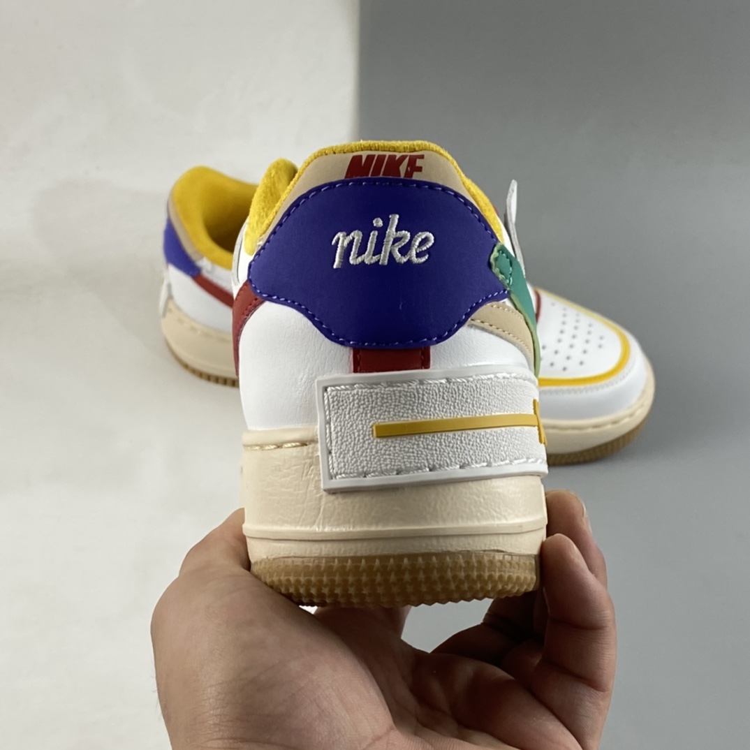 Nike-Air-Force-1-Shadow-Multi-Color-White-Green-Red-Yellow-For-Sale-5
