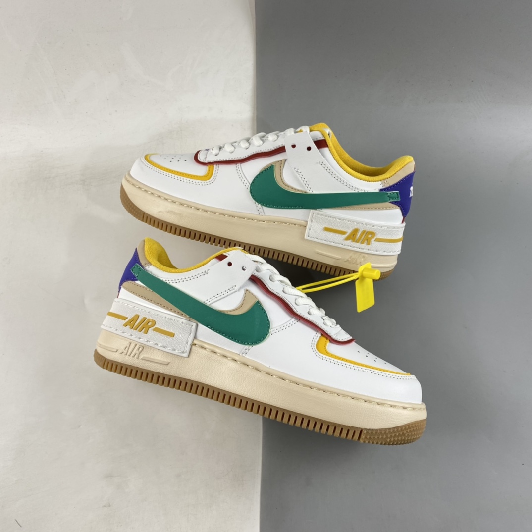 Nike-Air-Force-1-Shadow-Multi-Color-White-Green-Red-Yellow-For-Sale