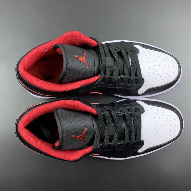 Air Jordan 1 Low âWhite Toeâ Black/White-Red 553558-063 For Sale â The Sole Line