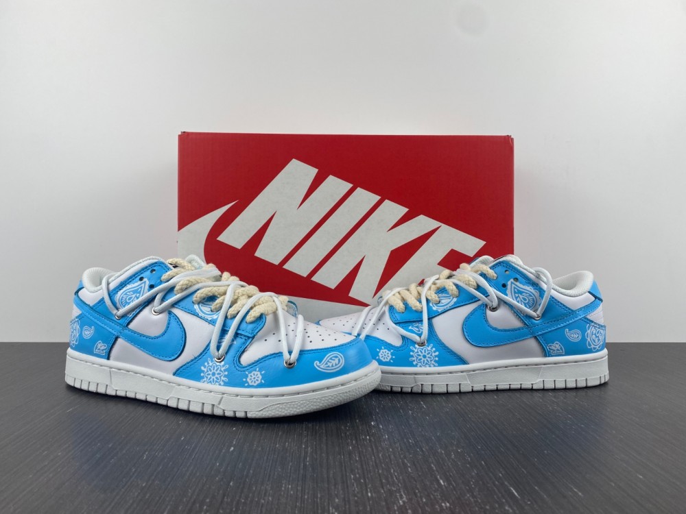 Custom-Nike-Dunk-Low-White-Blue-For-Sale-2