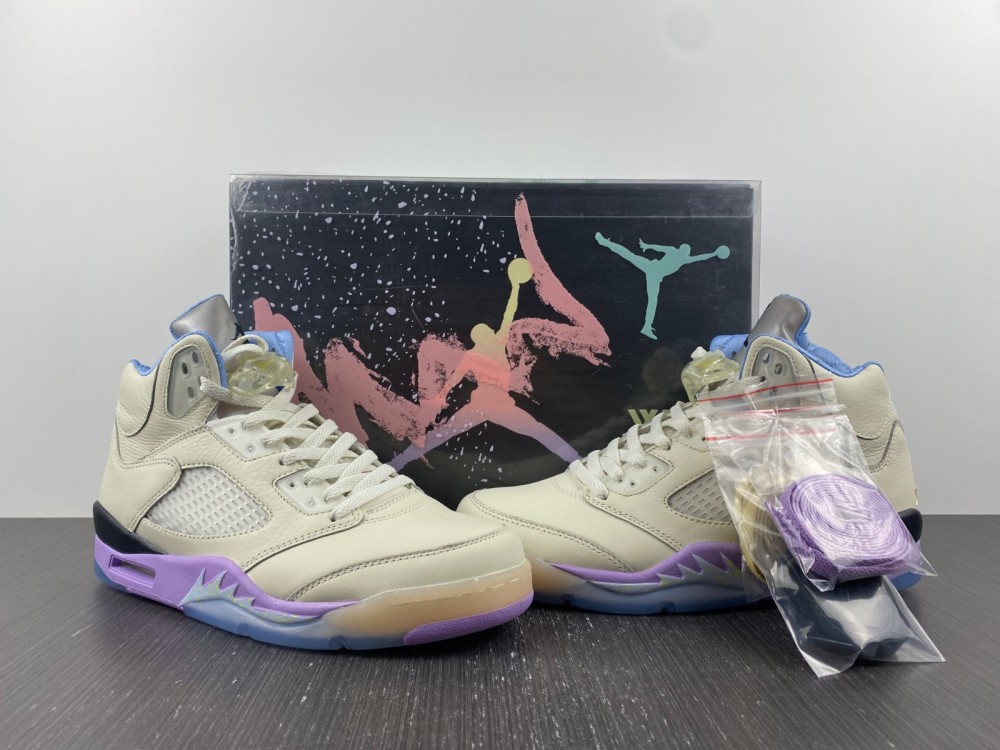 DJ-Khaled-x-Air-Jordan-5-We-The-Best-Sail-Washed-Yellow-Violet-Star-3