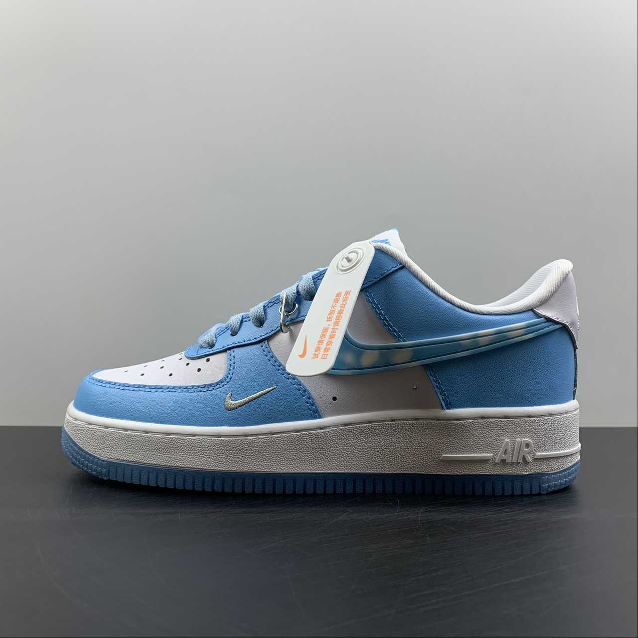 Nike-Air-Force-1-Low-Nail-Art-White-Blue-For-Sale