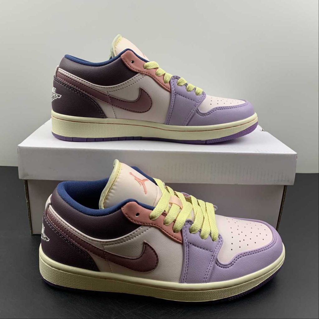 pink and purple jordans