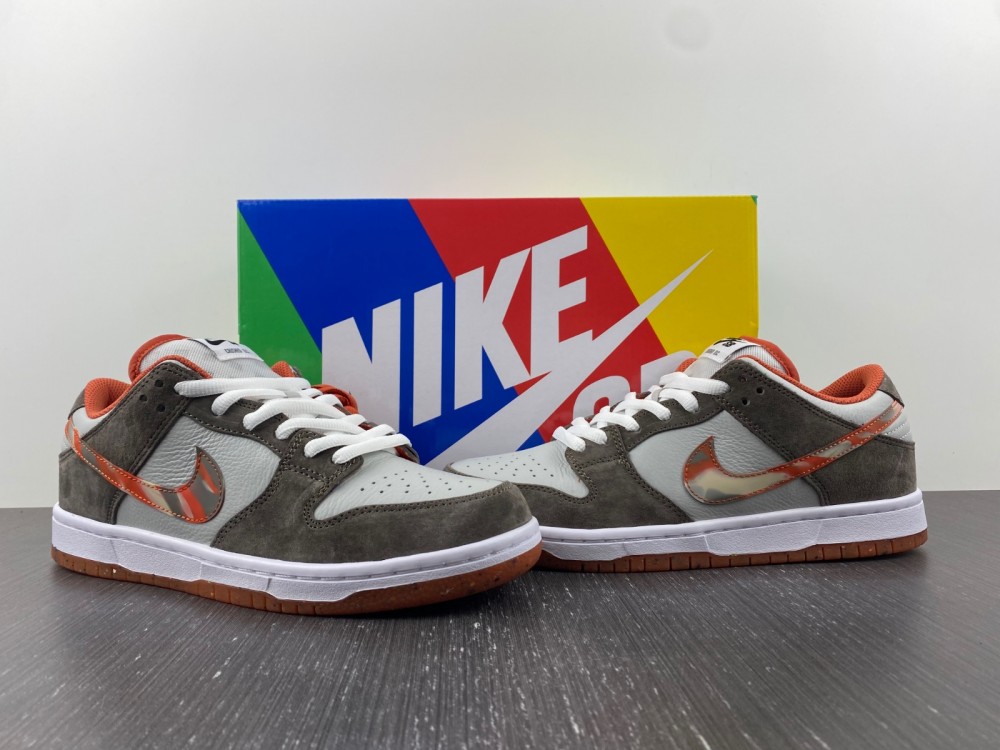 Crushed-DC-X-Nike-SB-Dunk-Low-White-Orange-Brown-For-Sale-2