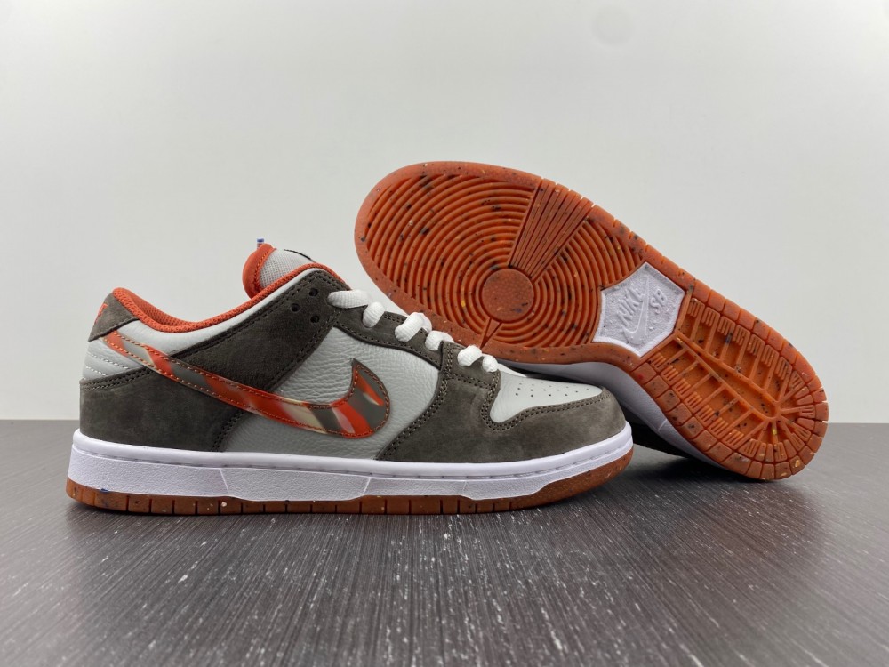 Crushed-DC-X-Nike-SB-Dunk-Low-White-Orange-Brown-For-Sale