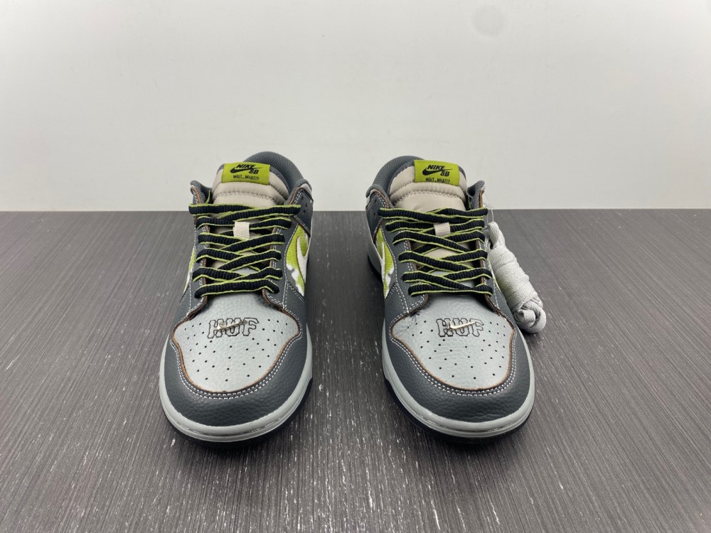 HUF-x-Nike-SB-Dunk-Low-Wait-What-Grey-Green-For-Sale-2