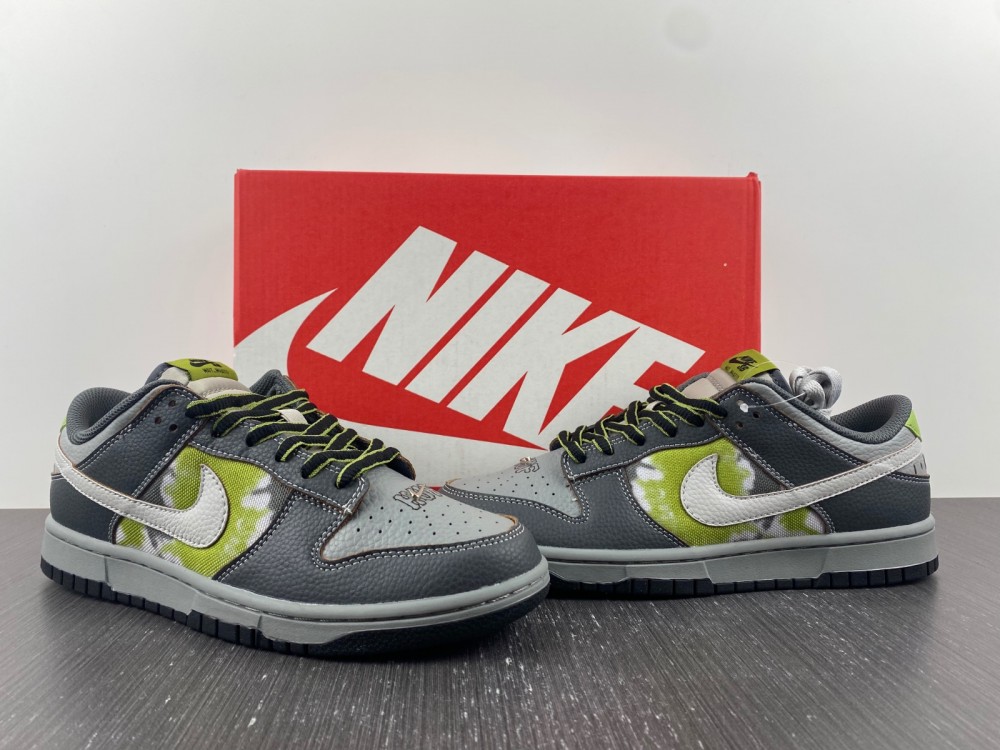 HUF-x-Nike-SB-Dunk-Low-Wait-What-Grey-Green-For-Sale-3
